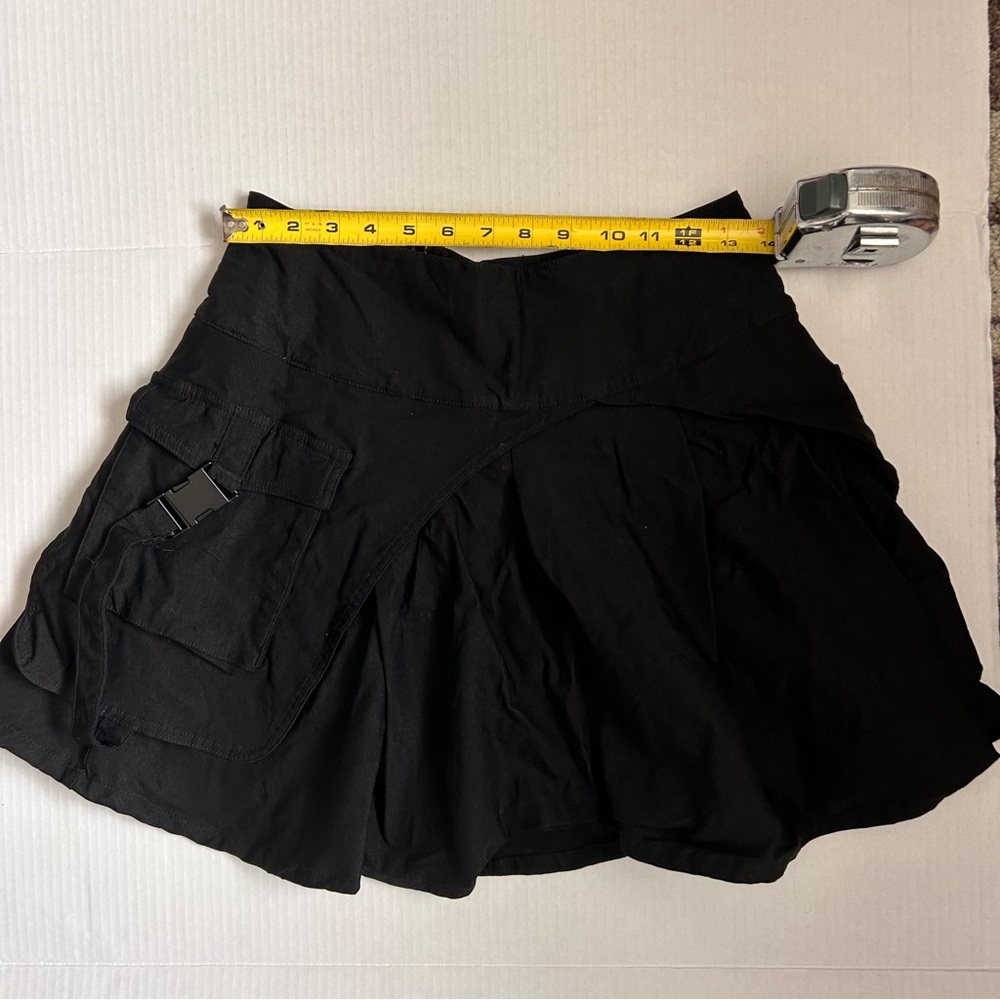 Black Killstar Cargo Skirt